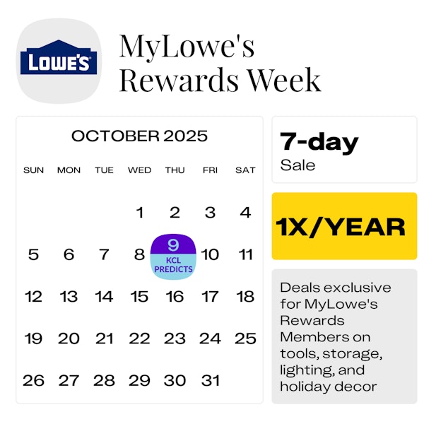 MyLowe-s Rewards Week — October 2025