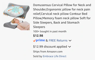 Amazon Cervical Neck Pillow 2026 2