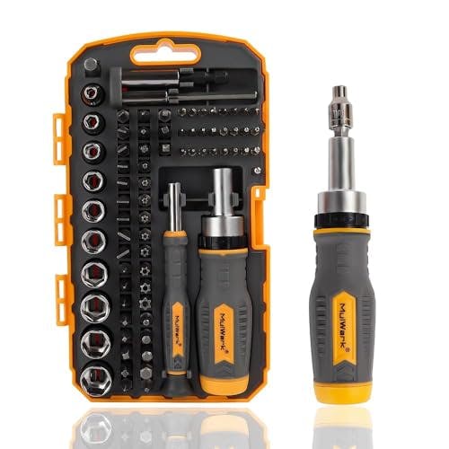 Ratcheting Screwdriver Bit & Socket Set