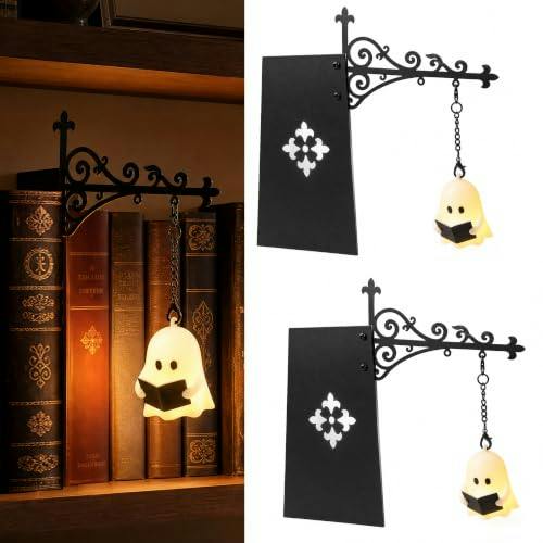 Halloween Bookshelf Lanterns