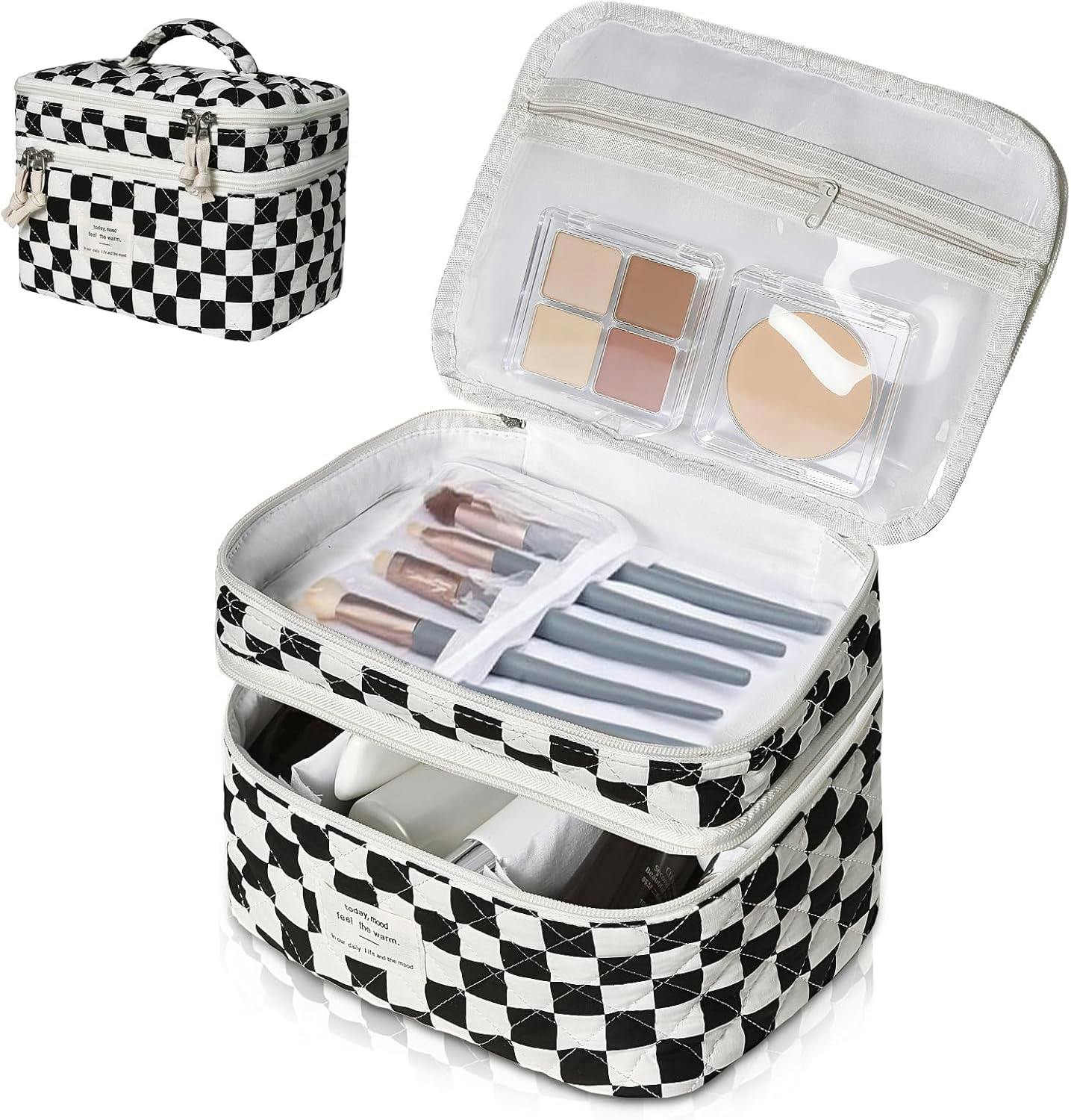 Quilted Makeup Bag