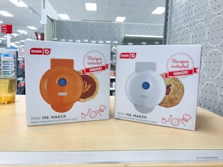 dash mini pie makers on a target display