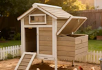 wooden chicken coop
