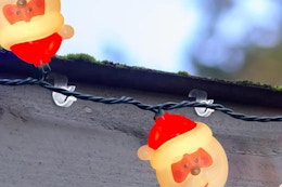 clips holding up lights