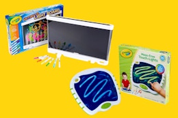 New Crayola Coupons: Get a $17 Light Board and $18 Sensory Board on Amazon card image