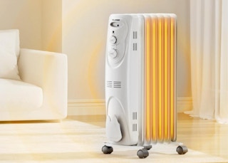 a heater in a room