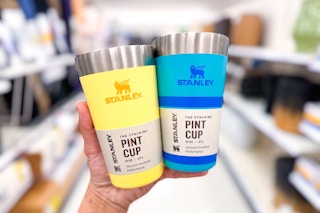 hand holding a stanley pint at target