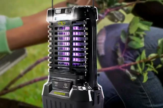 Lifestyle image of a Sun Joe Bug Zapper