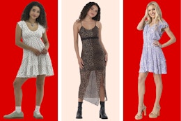 Three women's dress styles 