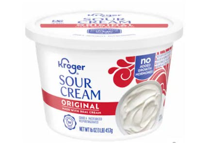 Kroger Sour Cream Tub