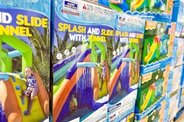 Splash and Slide With Tunnel Water Slide, Just $199.98 at Sam’s Club card image