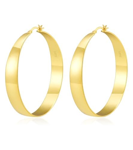 14K Gold Plated Hoop Earrings