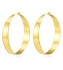 14K Gold Plated Hoop Earrings
