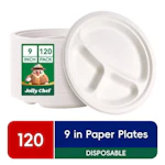 Compostable 3-Compartment Plates