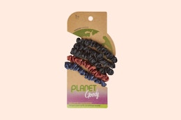 a set of planet goody scrunchies