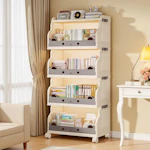 4-Tier Rolling Book Cart