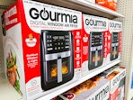 gourmia air fryers sitting on a target shelf