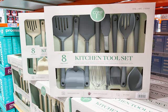 Grab an 8-Piece Kitchen Utensil Set for $14.99 at Costco card image