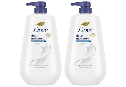 2 Dove Pump Body Washes
