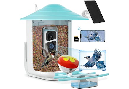 Naipo Solar Bird Feeder With Camera