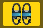 black extension cords on KCL template