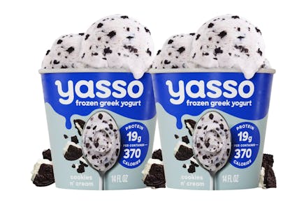 2 Yasso Frozen Greek Yogurts