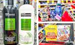 collage image of tresemme shampoo, crest toothpaste and mouthwash, and general mills cereal