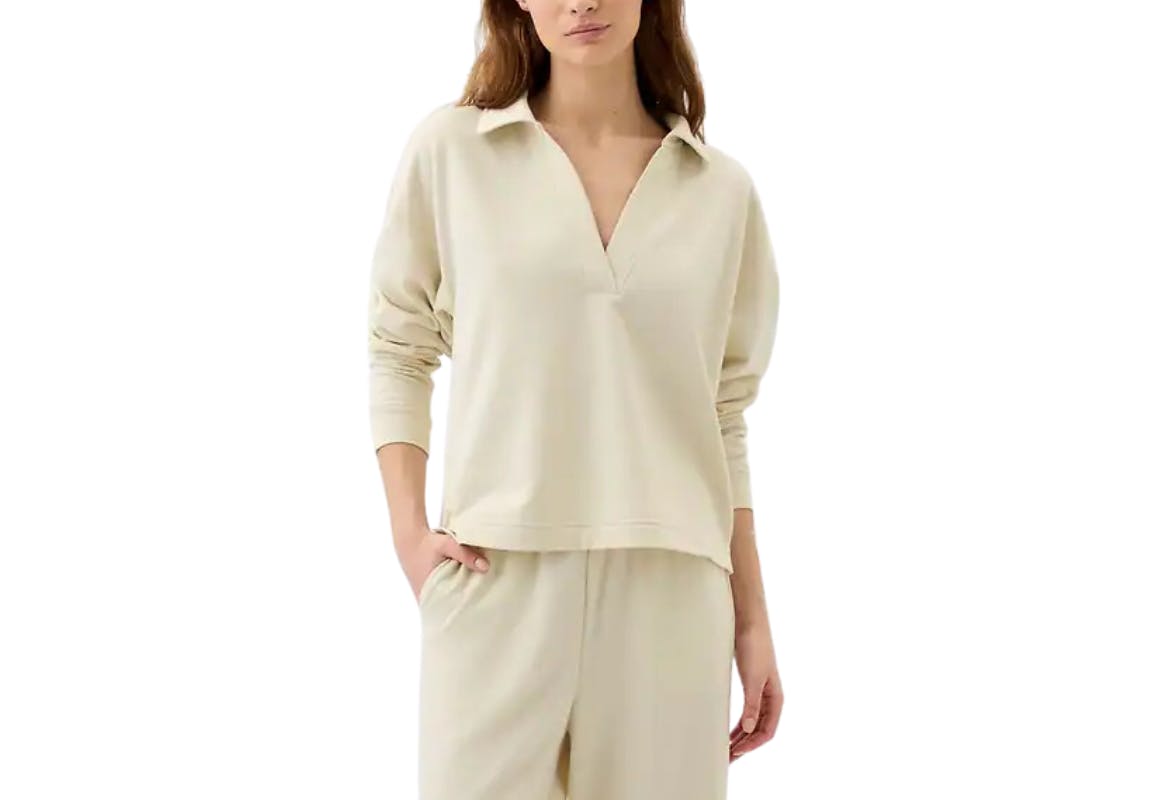 Relaxed Cloudlight Polo Sweatshirt