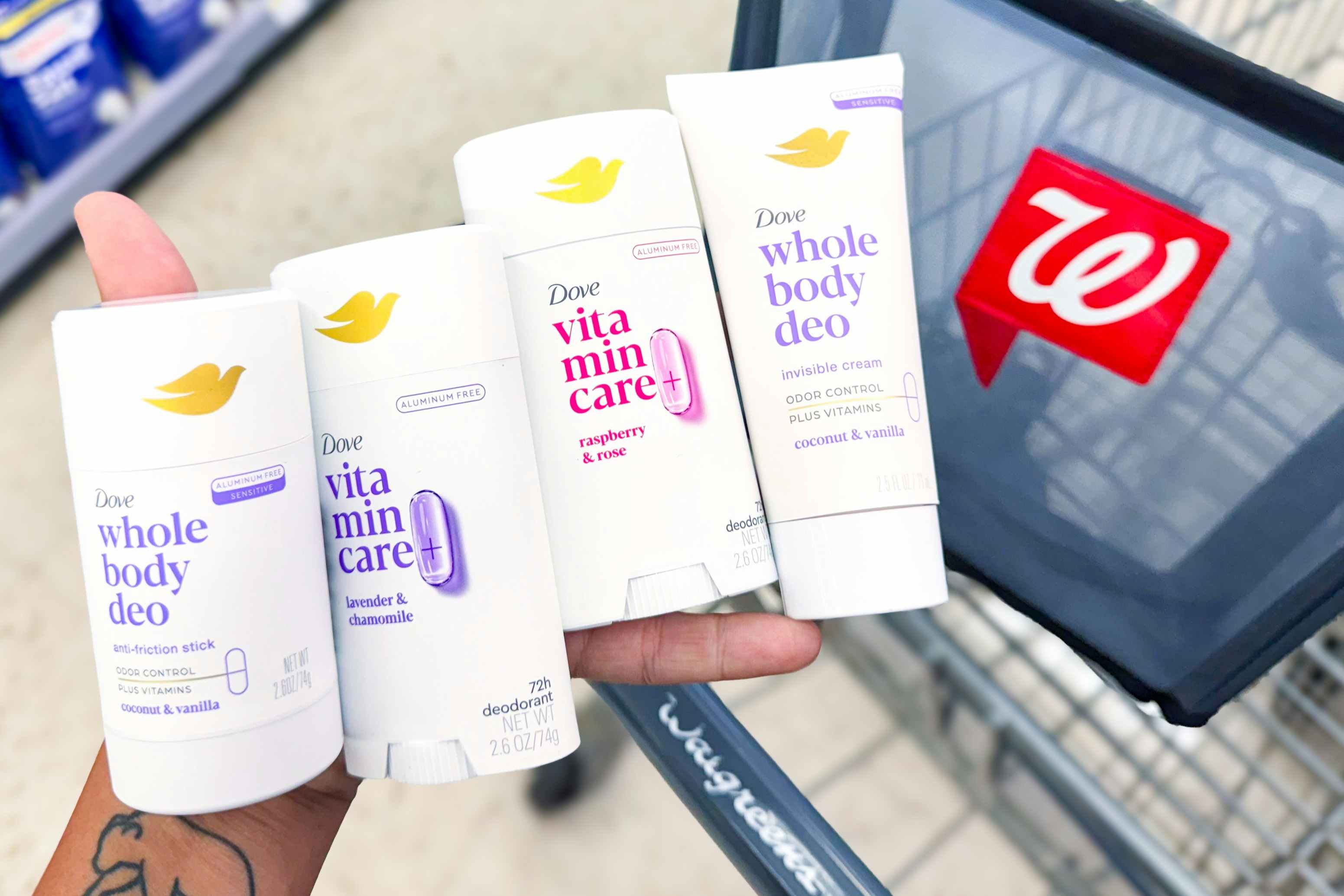 Dove VitaminCare+ and Whole Body Deodorants, $4 Off With Walgreens Coupon