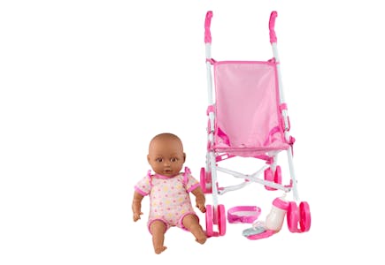 My Sweet Love Doll and Stroller Set