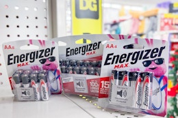energizer batteries on dollar general store shelf