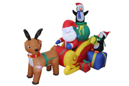 Christmas Inflatable Santa on Sleigh