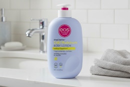 eos Shea Better Body Lotion Vanilla Cashmere near a b