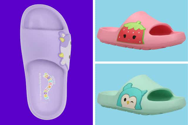 Lowest Price on Squishmallow Kids' Slides at Walmart — Pay $7.97 card image
