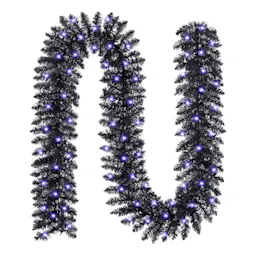 Black Halloween Garland