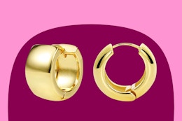 Gold-Plated and Sterling Silver Hoop Earrings, Just $4.99 Each on Amazon card image