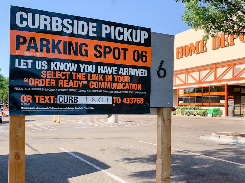 Home Depot Curbside pickup