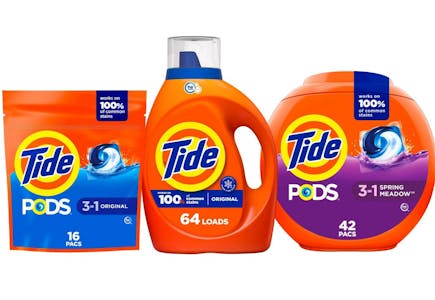 3 Tide Detergents (122 Loads)