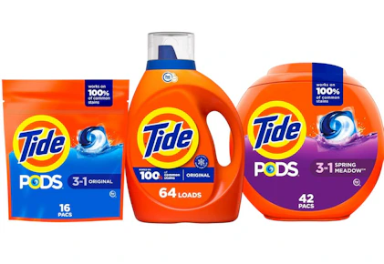 3 Tide Detergents (122 Loads)