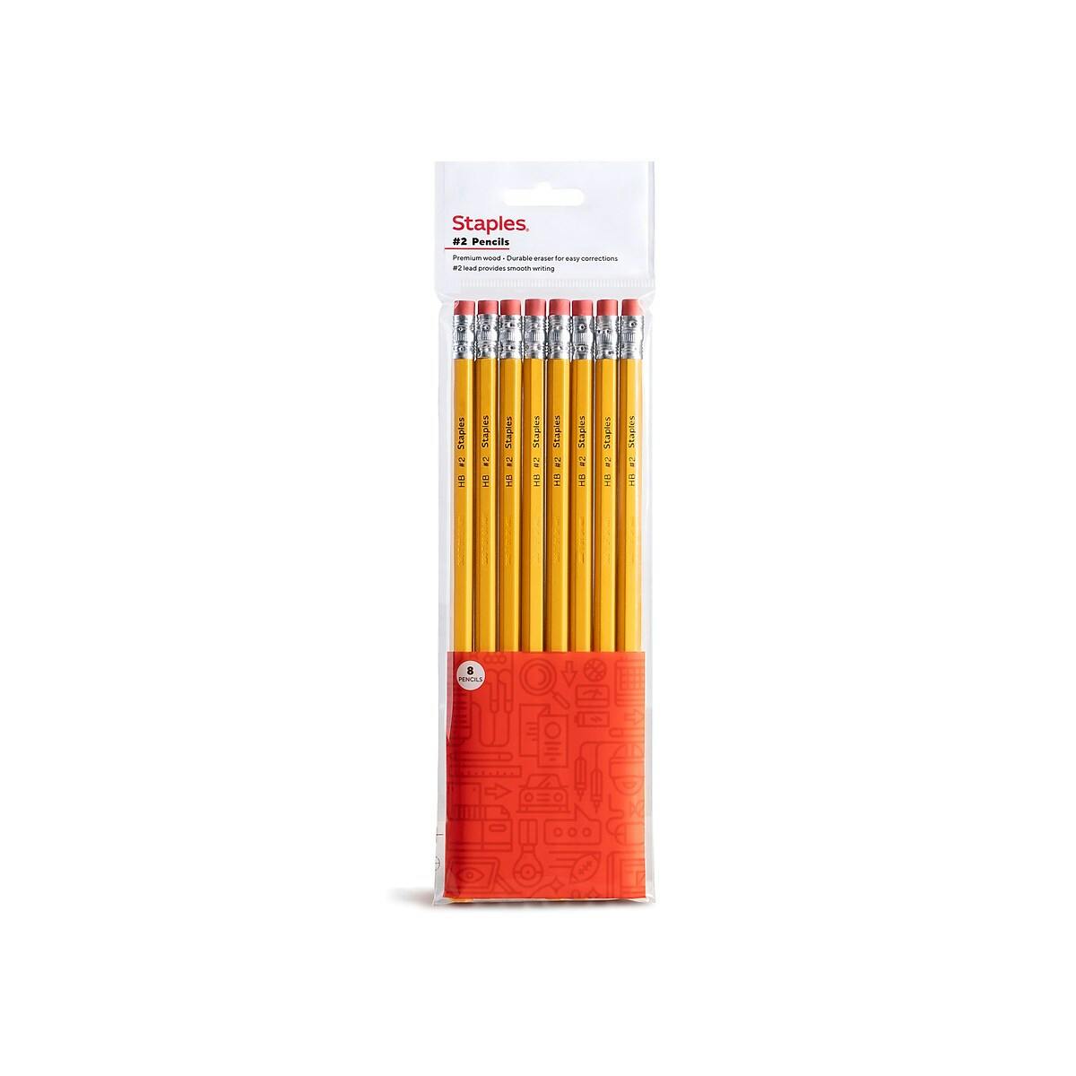 Staples Wooden Pencil 8-Pack