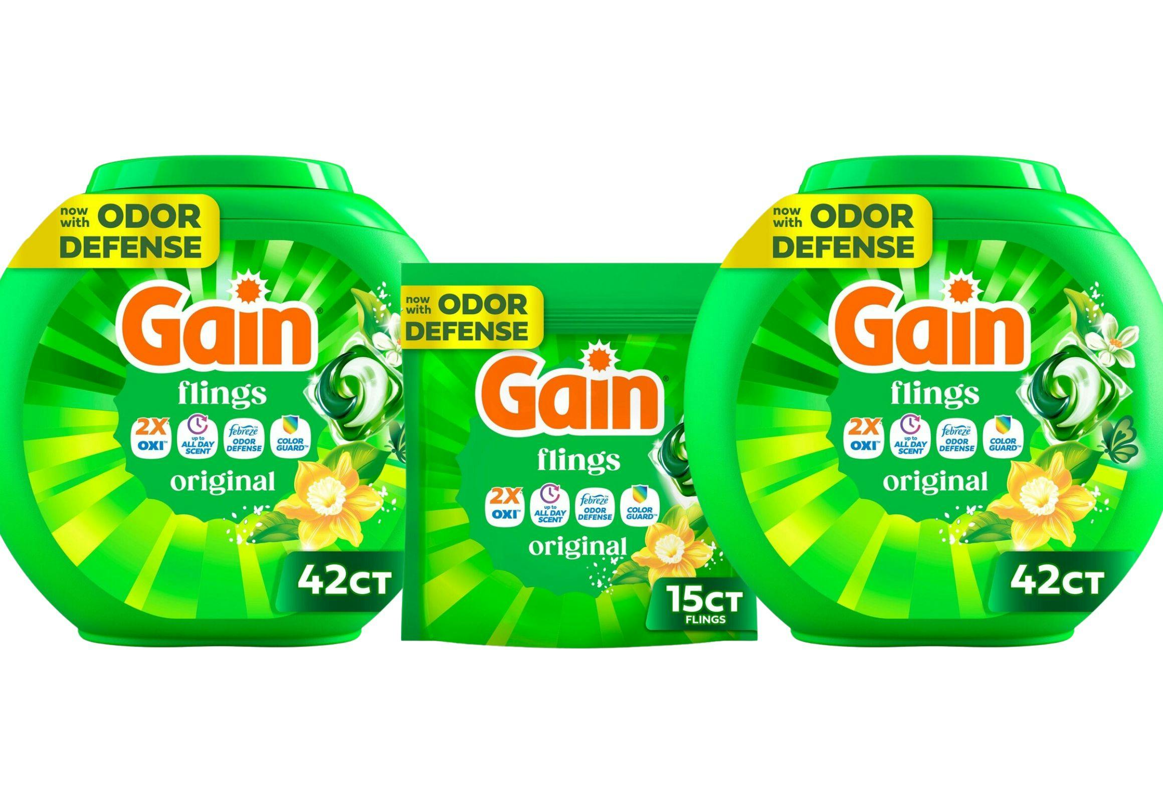 3 Gain Flings Laundry Pacs (99 loads)