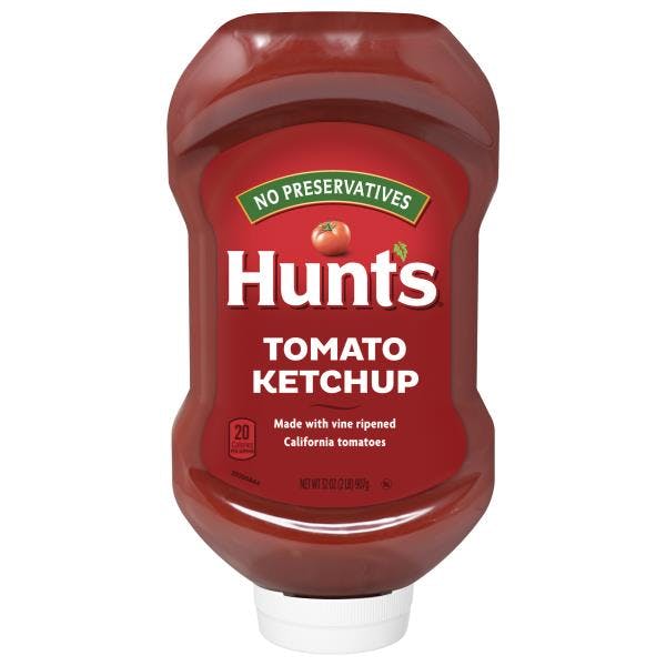 2 Hunt's Ketchup Bottles