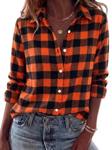 Women's Flannel Plaid Shirt