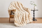 The Home Depot faux fur throw blanket