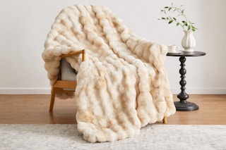 The Home Depot faux fur throw blanket