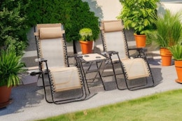 Amazon Basics Lounge Chair Set, Only $75.29 on Amazon (Reg. $120) card image