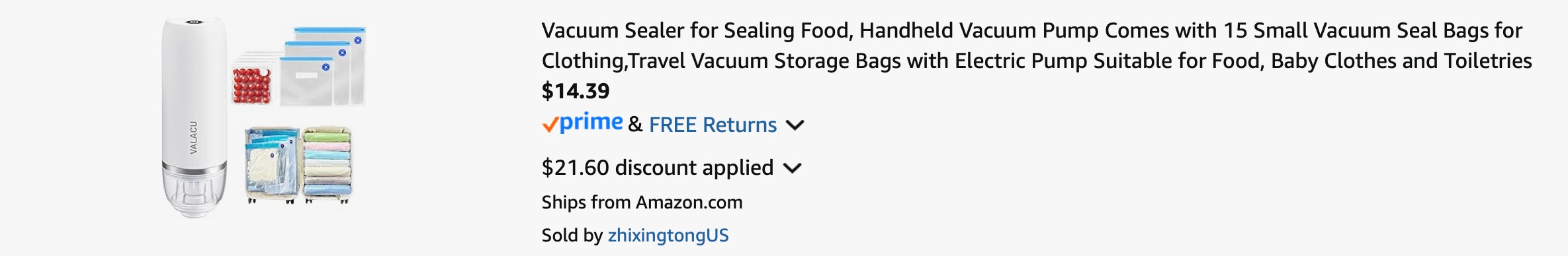 Amazon Handheld Vacuum Sealer 2025