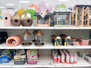 target bird feeders area