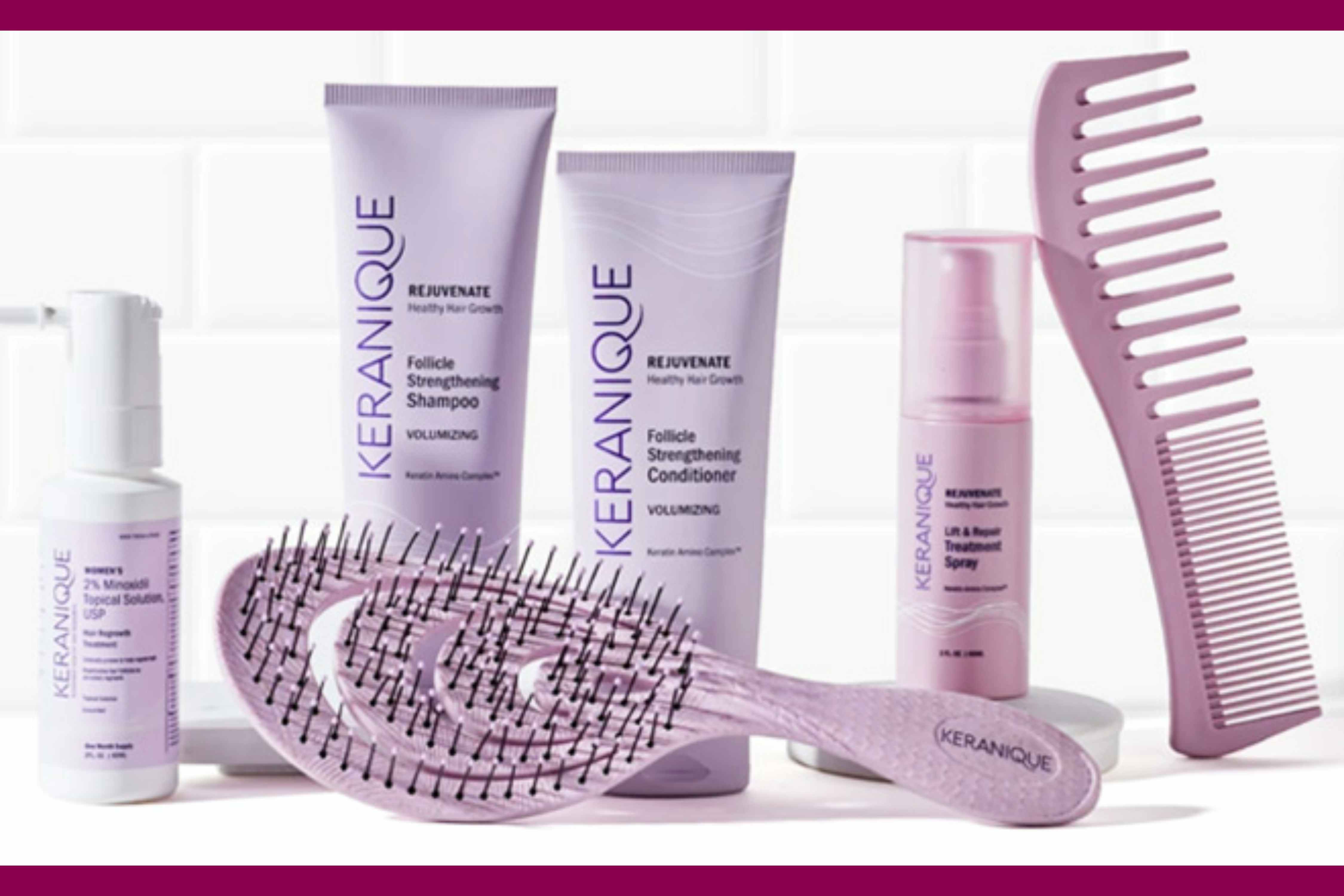 Keranique Hair Regrowth System and 6-Piece Travel Kit, Just $39.95