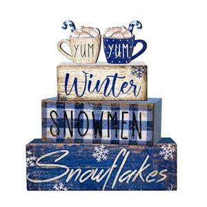 Christmas Tiered Tray Decor Set